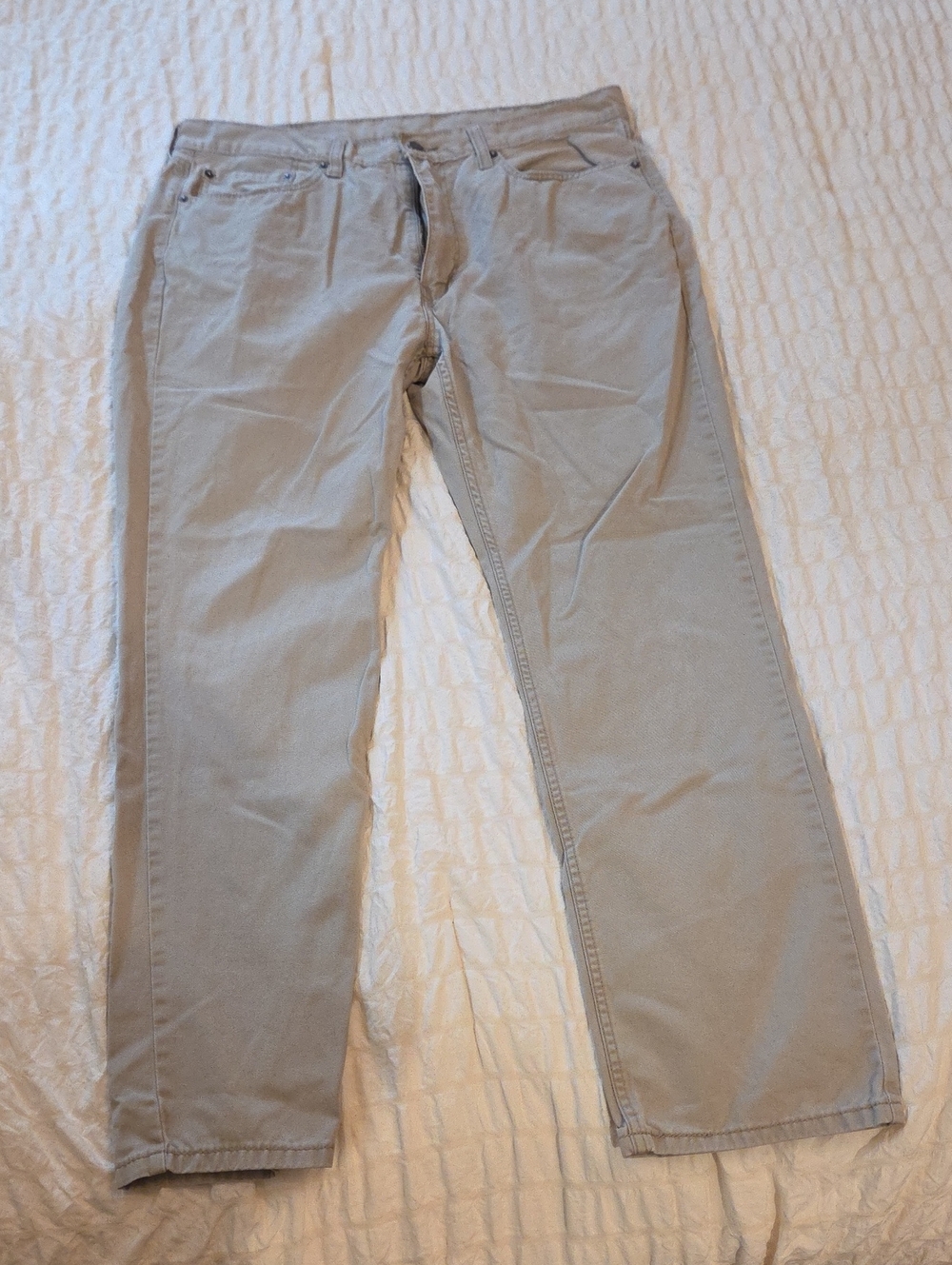 Levi's Light Khaki Straight Leg Chinos